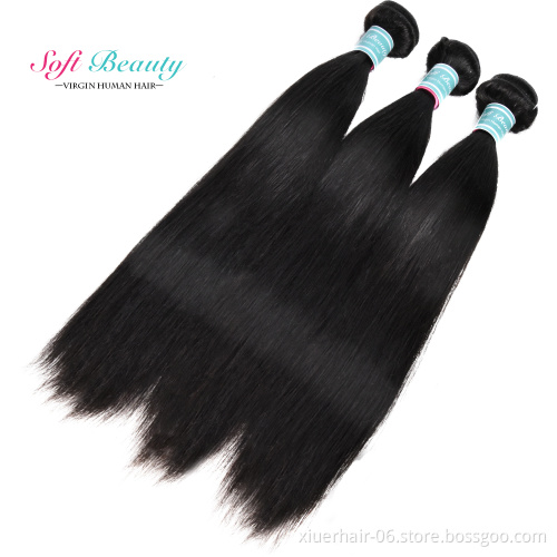 Wholesale Cheap Free Shipping Grade 10A 40 Inch 30 Inches Raw Peruvian Human Hair Bundles With Closure Inch 18